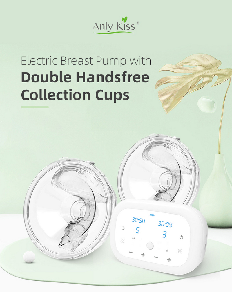 baby feeding breast pump electric,portable breast pump hands free low noise strong suction power wearable breast pump with 2 modes 9 levels lcd display brestfeeding 4